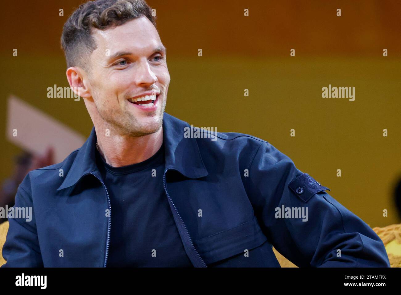 San Paolo, San Paolo, Brasile. 1 dicembre 2023. San Paolo (SP), 12/01/2023 - CCXP23/FESTIVAL/SP/VARIETADES - questo mega cast di NETFLIX - REBEL MOON - Zack Snyder, Deborah Snyder, Sofia Boutella, Djimon Hounsou, ed Skerein, Michiel Huisman, Ray Fisher, Charlie Hunnam, Staz Nair ed E. Duffy partecipano a un evento sul palco omelete il secondo giorno della decima edizione di Comic con Experience (CCXP23), il più grande festival di cultura pop del mondo, tenutosi al Sao Paulo Expo, sulla Rodovia dos Imigrantes, zona sud nella capitale di San Paolo, questo venerdì 1 dicembre 2023. L'evento, che porta Foto Stock