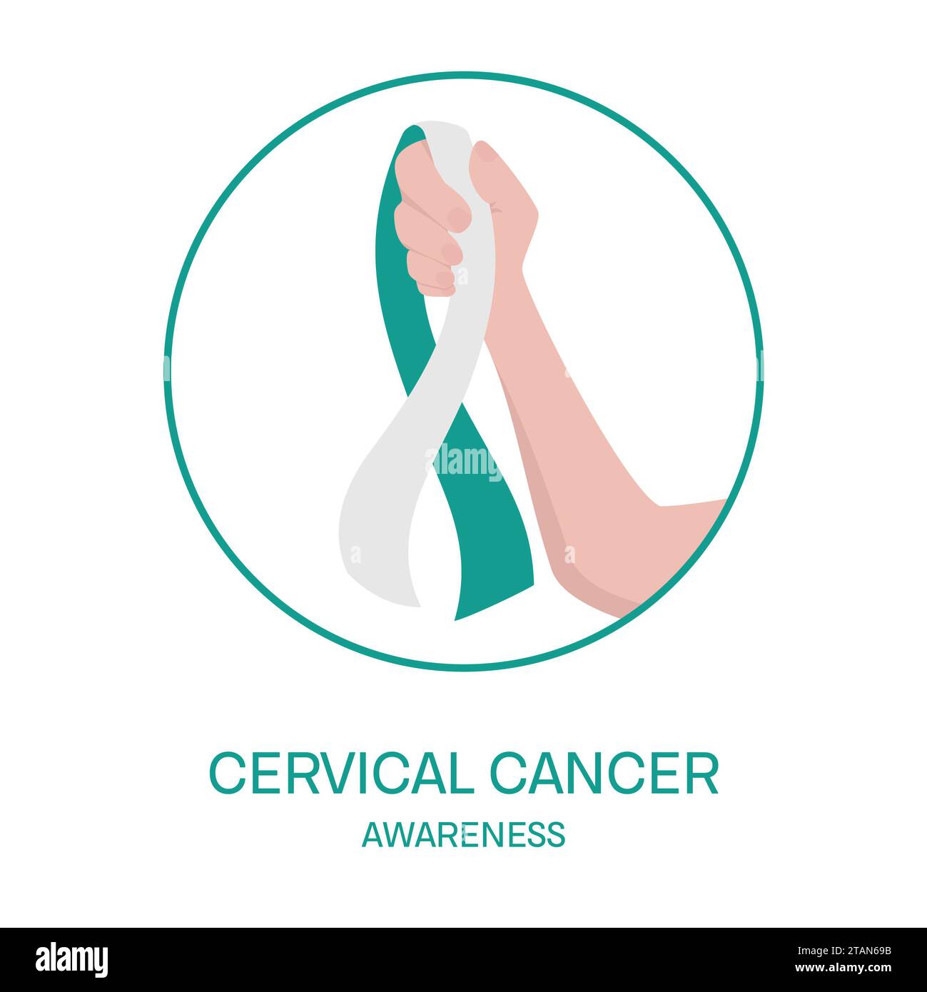 Cancro cervicale, illustrazione concettuale Foto Stock