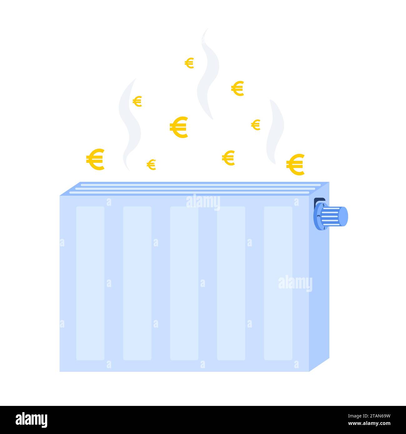Costi energetici, illustrazione concettuale Foto Stock