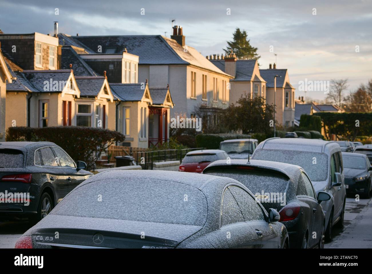 Edinburgh Scotland, UK 02 dicembre 2023. METEO: Regno Unito, condizioni di gelo. credit sst/alamy live news Foto Stock