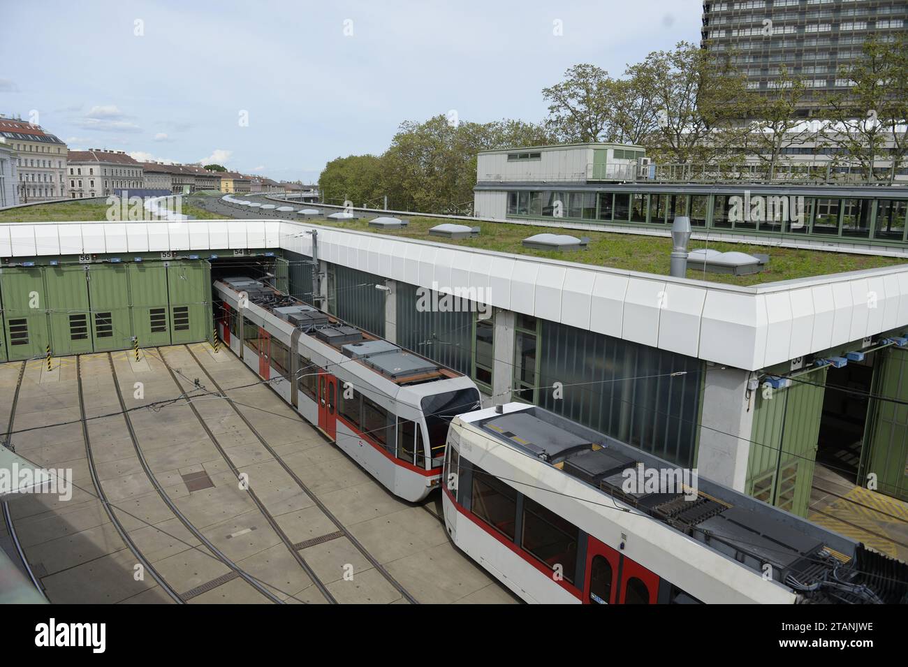 Vienna, Austria. Metropolitana con mezzi pubblici di Vienna Foto Stock