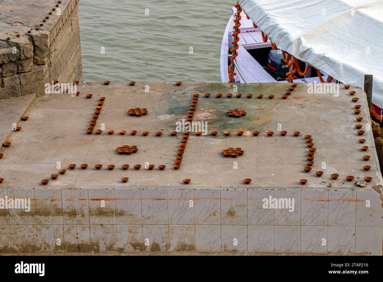 Dev diwali celebrazione a varanasi uttar pradesh india Foto Stock