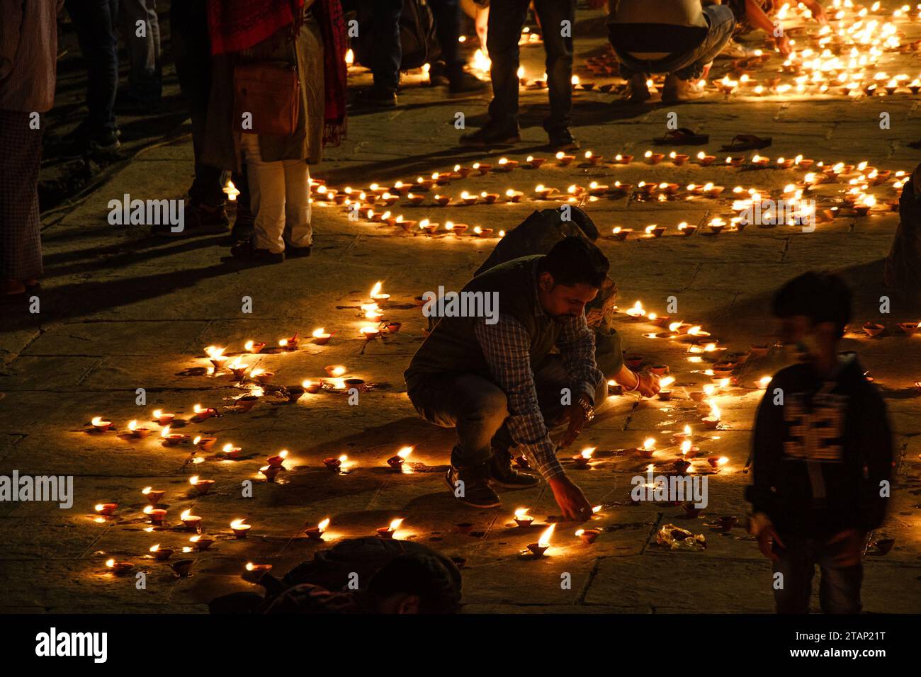 Dev diwali celebrazione a varanasi uttar pradesh india Foto Stock