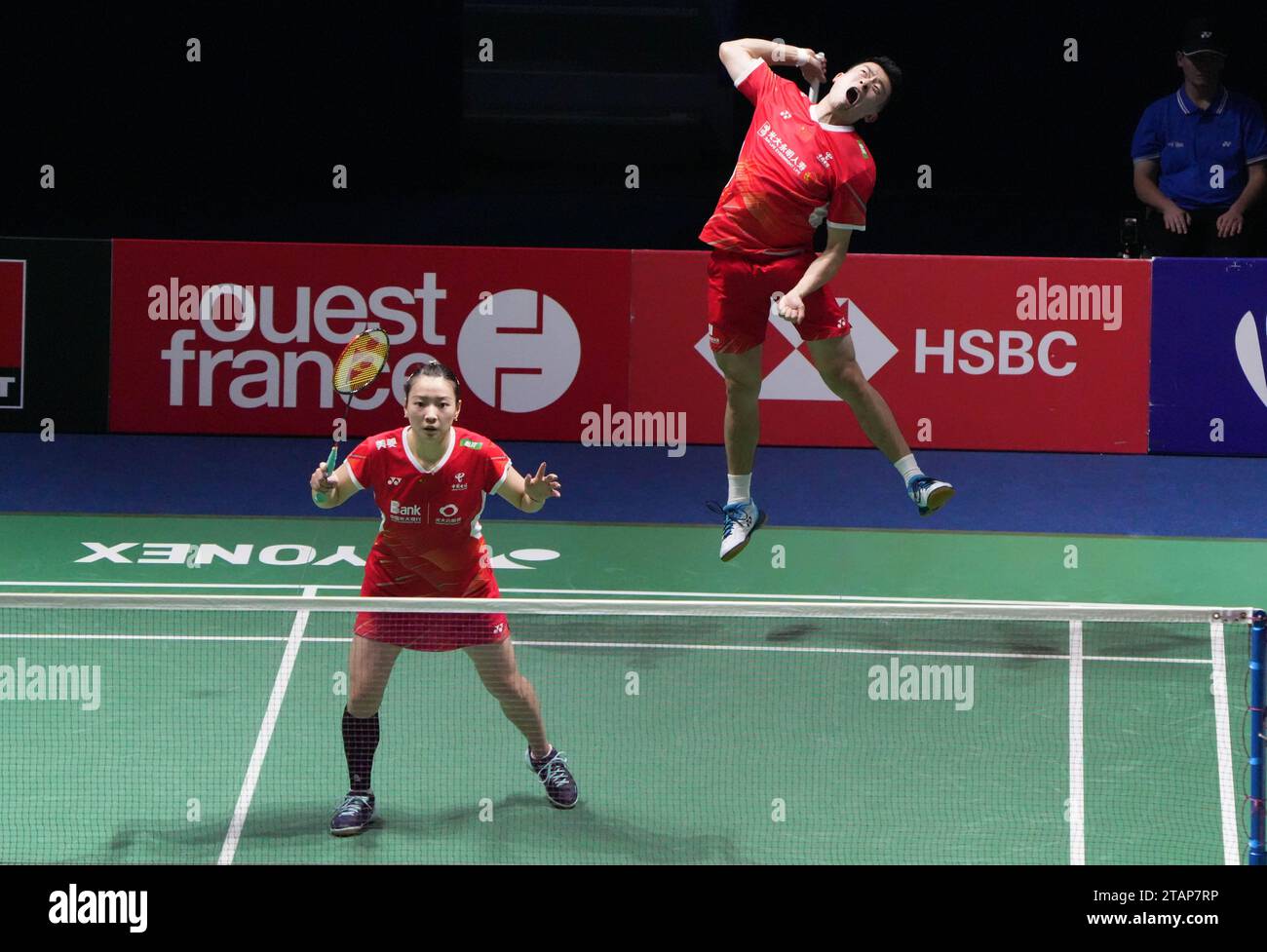 Durante lo Yonex Internationaux de France 2023, Super 750 Badminton HSBC BWF World Tour il 24 ottobre 2023 alla Glaz Arena di Cesson-Sévigné, Francia - foto Laurent Lairys / DPPI Foto Stock