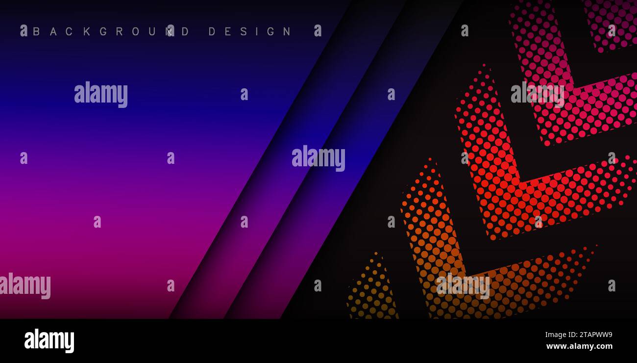 il vettore di sfondo si sovrappone al livello con spazio per la progettazione di testo e messaggi Illustrazione Vettoriale