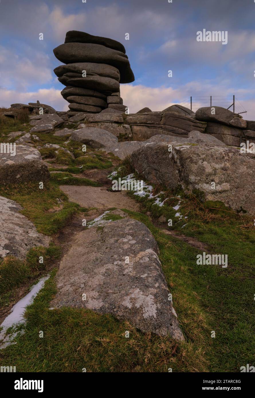 Cheesewring Bodmin Moor. Foto Stock