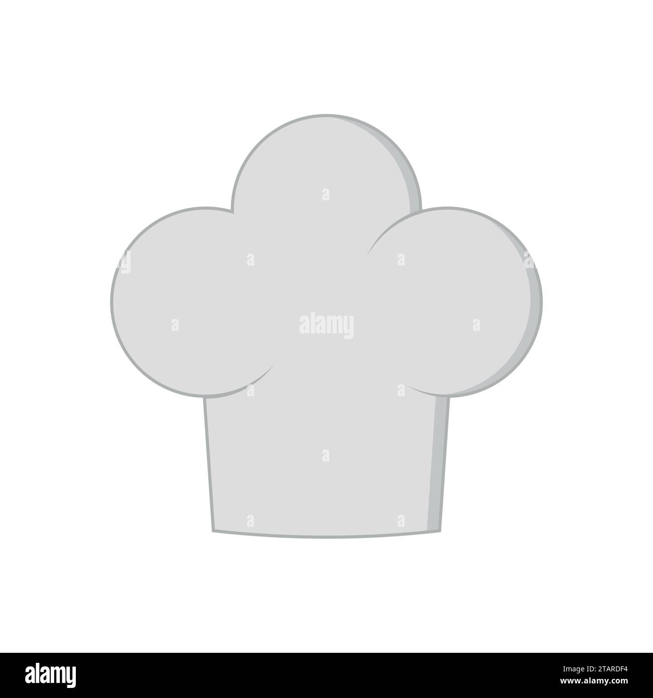 Cappello da chef isolato su sfondo bianco. I vestiti cucinano in modo piatto. Illustrazione vettoriale Illustrazione Vettoriale