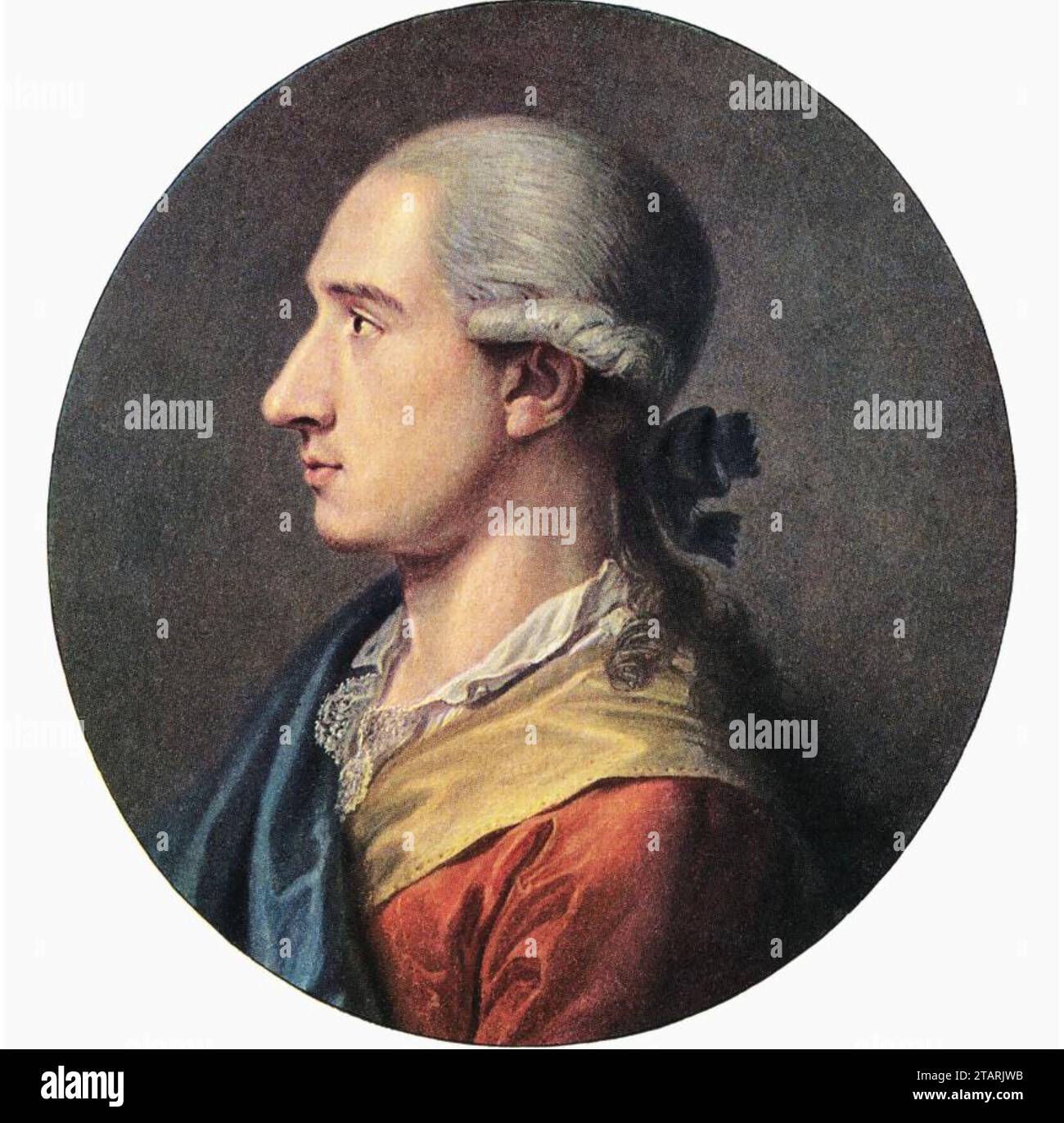 JOHANN WOLFGANG von GOETHE (1749-1832) filosofo tedesco e politologo Foto Stock