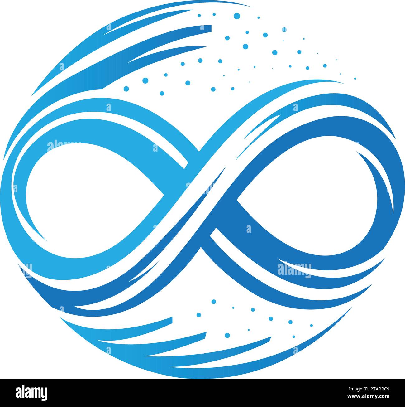 Scopri infinite possibilità con il nostro modello con logo Abstract Infinity Shape in Vector. Questo emblema elegantemente realizzato cattura l'essenza di sconfinato Illustrazione Vettoriale