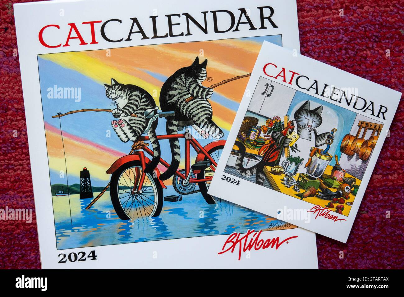 2024 B. Kliban Cat Calendars STILL Life Foto Stock