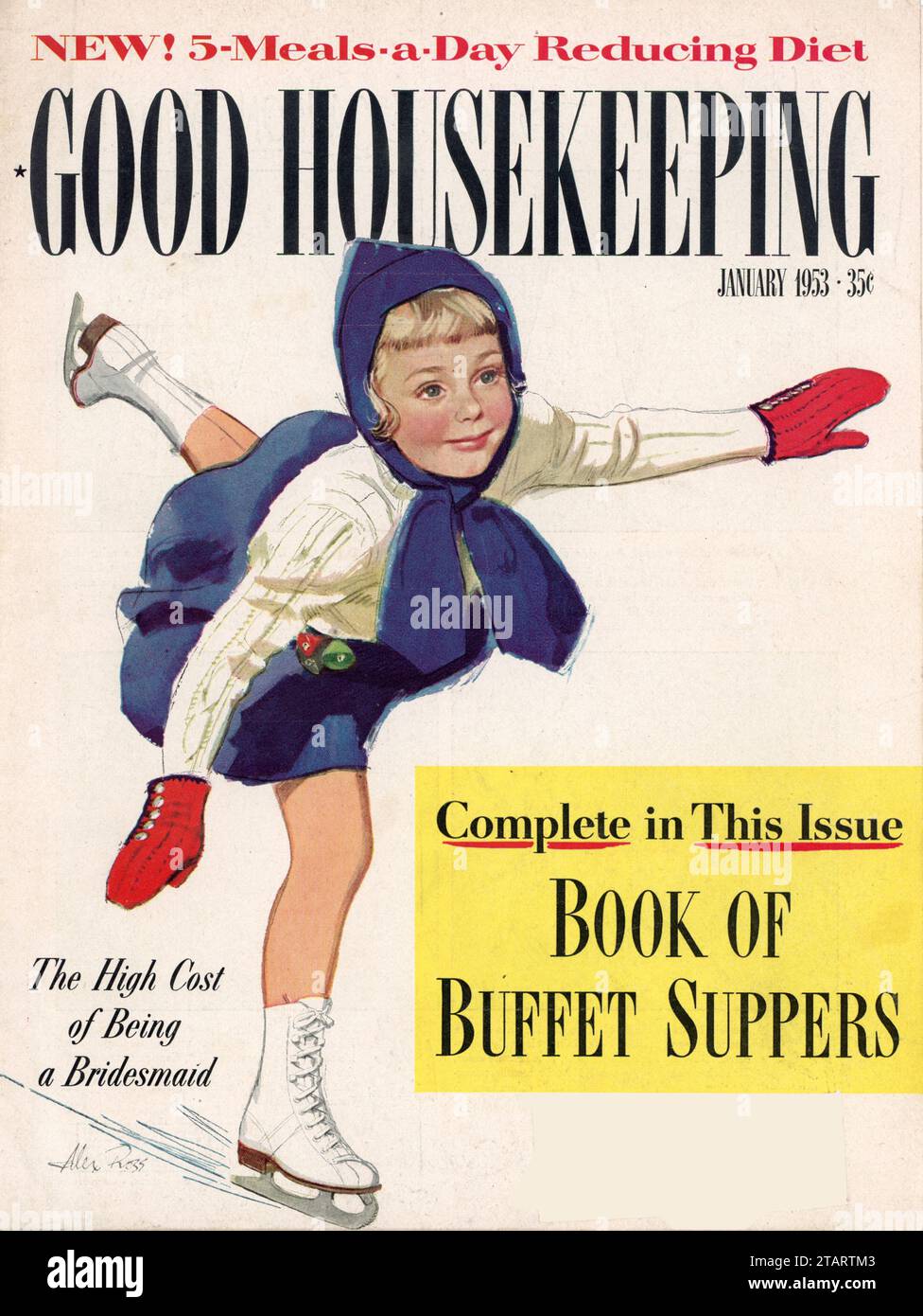 Vintage 'Good Housekeeping' Magazine, numero di gennaio 1953, Stati Uniti Foto Stock