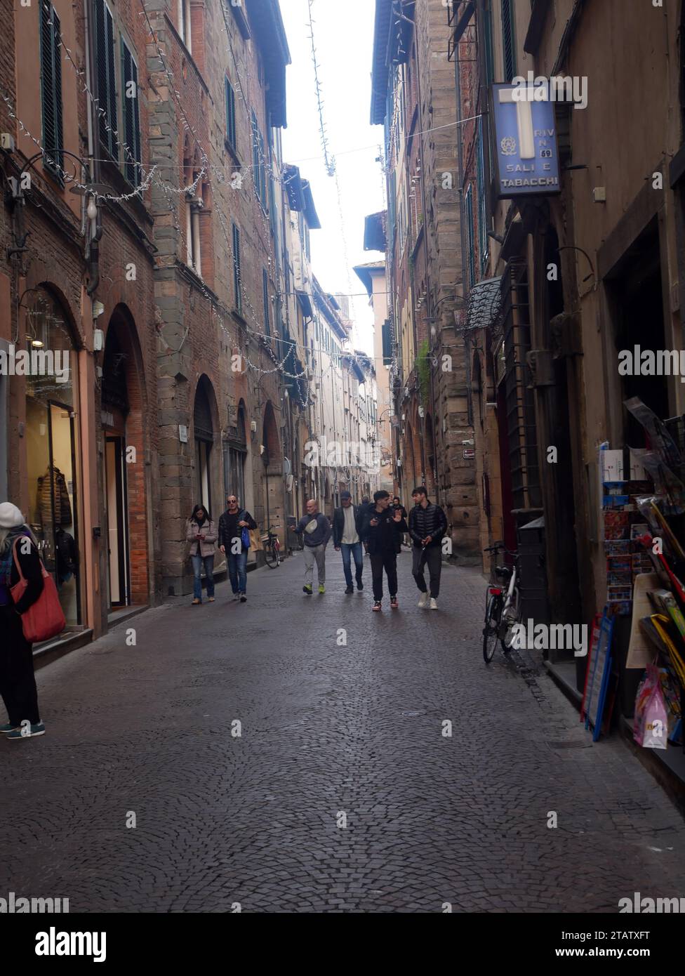 Lucca, Toscana, Italia. Centro città Foto Stock