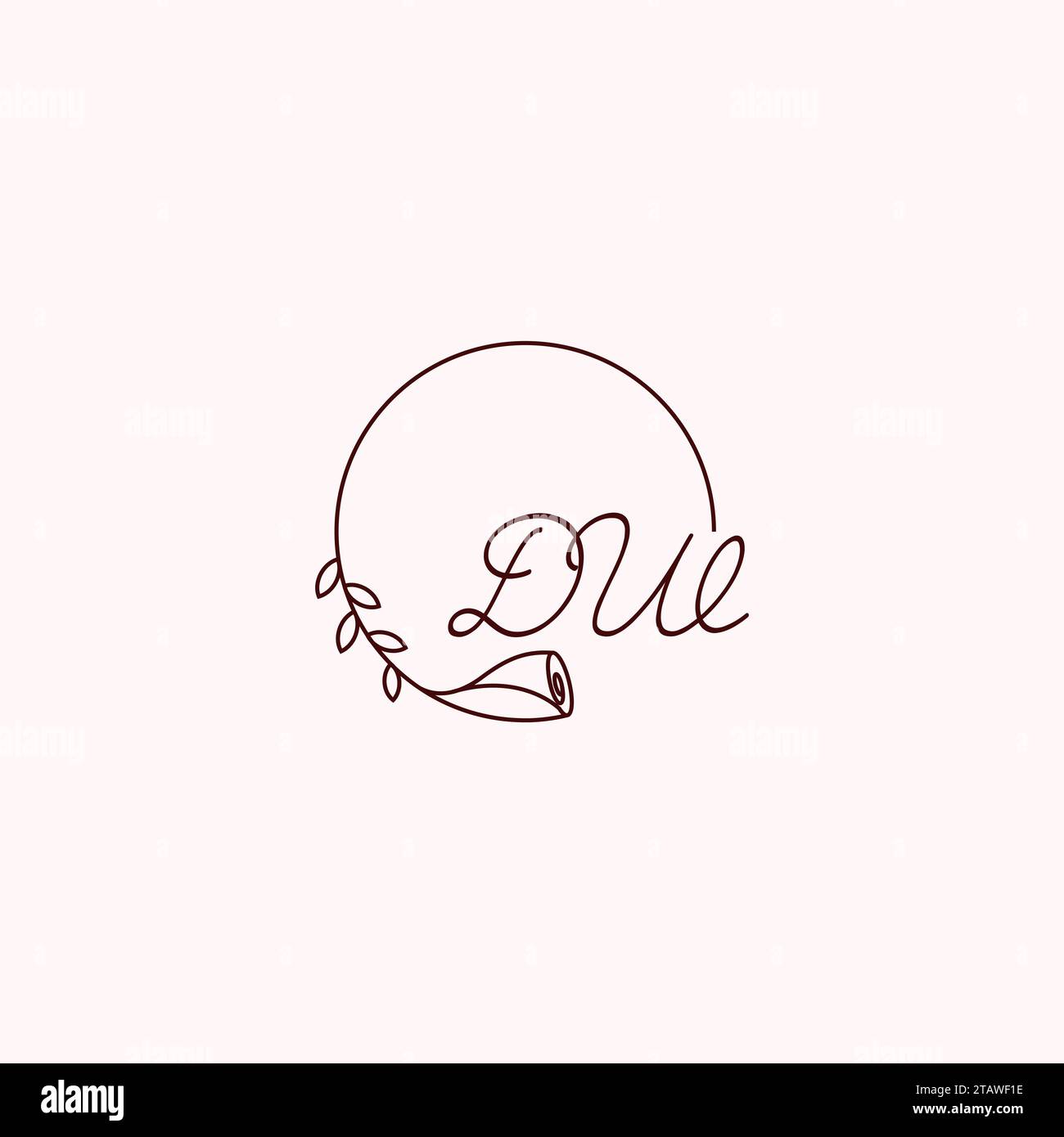 Lettere iniziali del logo DW con design professionale di alta qualità che si adatta bene a qualsiasi supporto di stampa Illustrazione Vettoriale