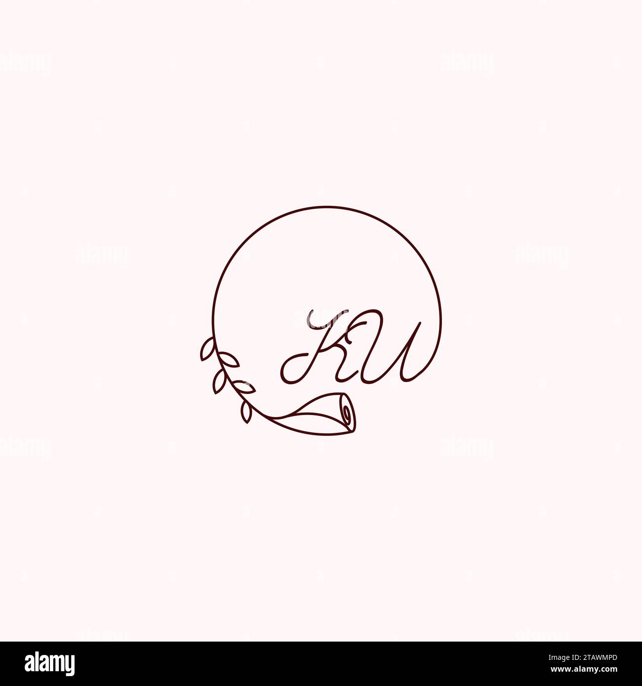 Lettere iniziali del logo KU con design professionale di alta qualità che si adatta bene a qualsiasi supporto di stampa Illustrazione Vettoriale