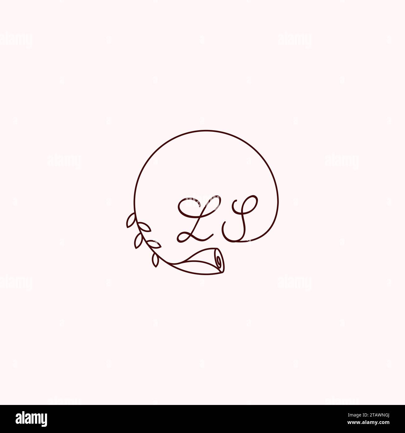 Lettere iniziali del logo LS in un design professionale di alta qualità che consente di stampare bene su qualsiasi supporto di stampa Illustrazione Vettoriale