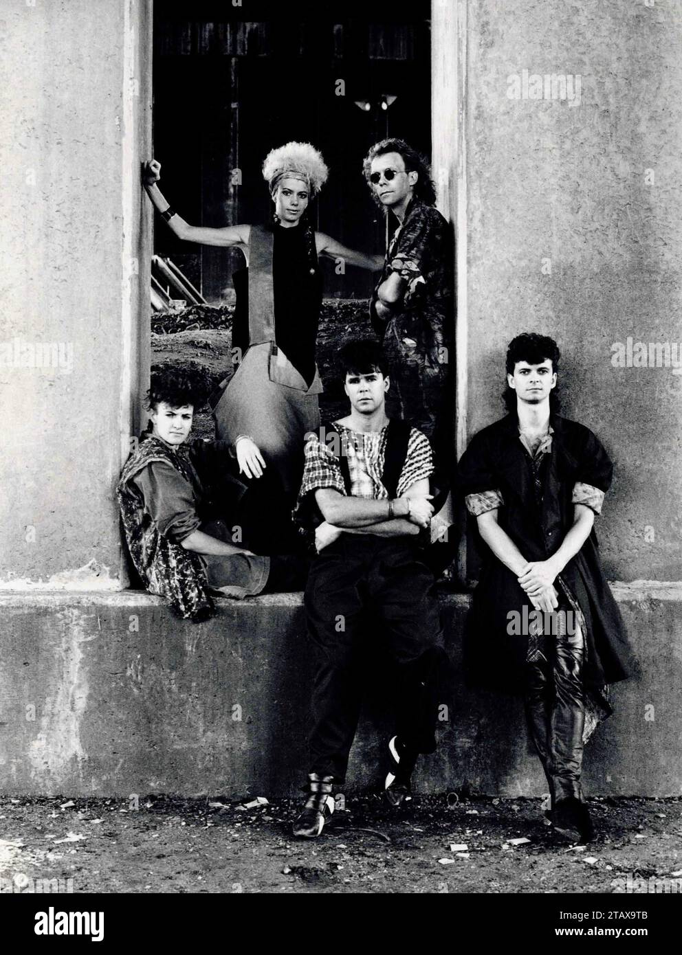 South African Band October. Dalla collezione - musicisti sudafricani anni '1980 - archivio fotografico Don Minnaar Foto Stock
