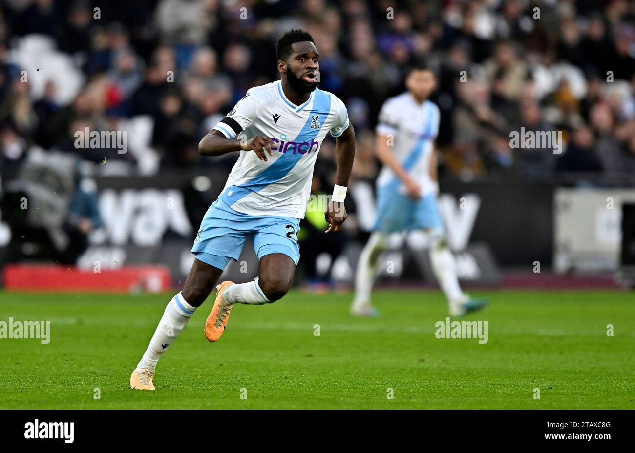 West Ham vs Crystal Palace, Premier League Odsonne Edouard Crystal Palace durante la partita West Ham vs Crystal Palace Premier League allo Stadio di Londra, Stratford. London The London Stadium Regno Unito Copyright: XMartinxDaltonx WestHam vs CrystalPalace 031223 MD 039 Credit: Imago/Alamy Live News Foto Stock