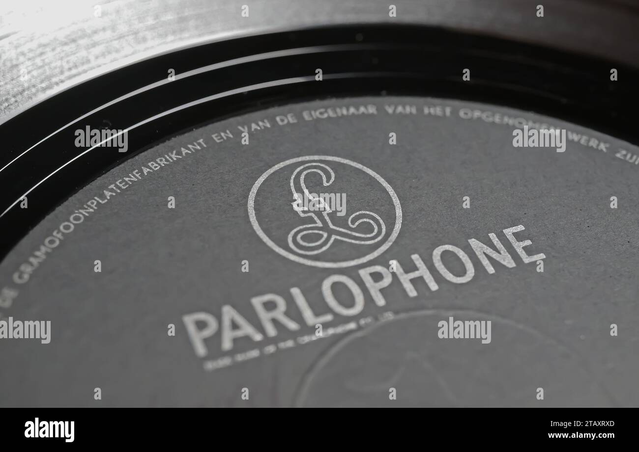 Viersen, Germania - 9 maggio. 2023: Sigla con il logo dell'etichetta discografica Closeup Parlophone Foto Stock