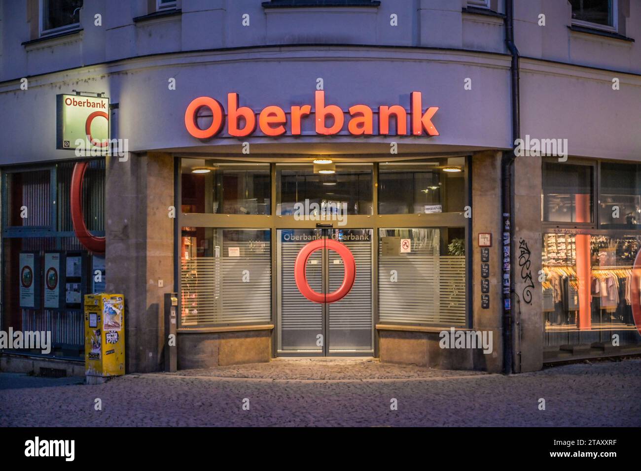 Oberbank, Kirchplatz, Jena, Thüringen, Deutschland Foto Stock