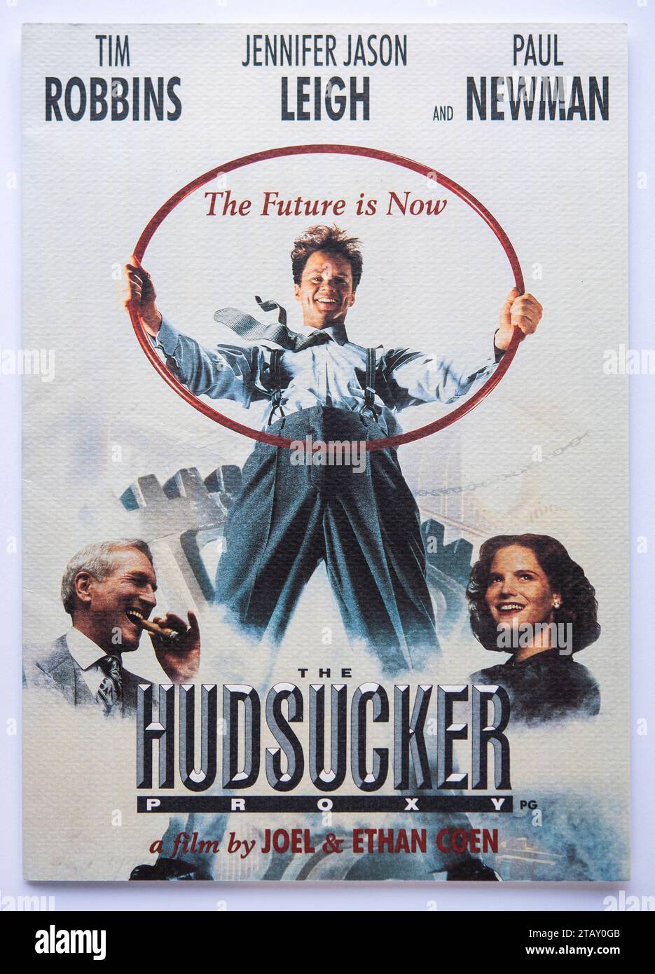 Prima copertina di informazioni pubblicitarie per il film The Hudsucker Proxy, una commedia diretta dai fratelli Coen, che è stata distribuita nel 1994 Foto Stock
