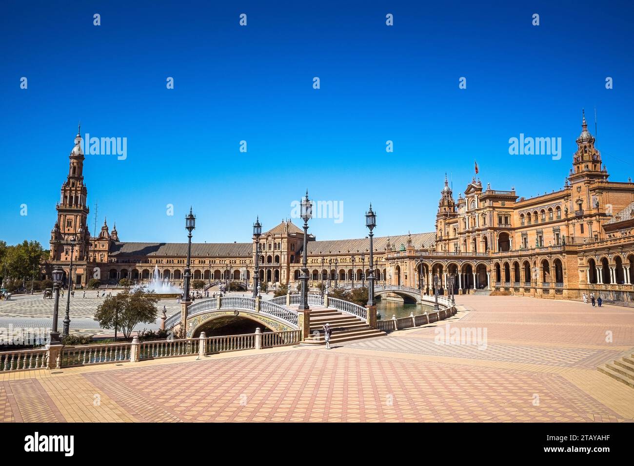 Foto della Plaza de España a Siviglia in Spagna Foto Stock