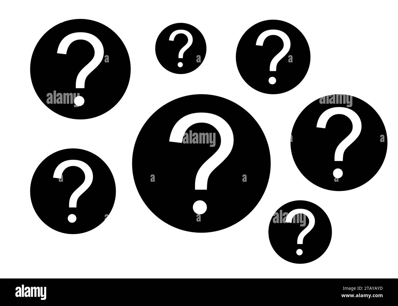 illustrazione del vettore del simbolo del punto interrogativo Illustrazione Vettoriale