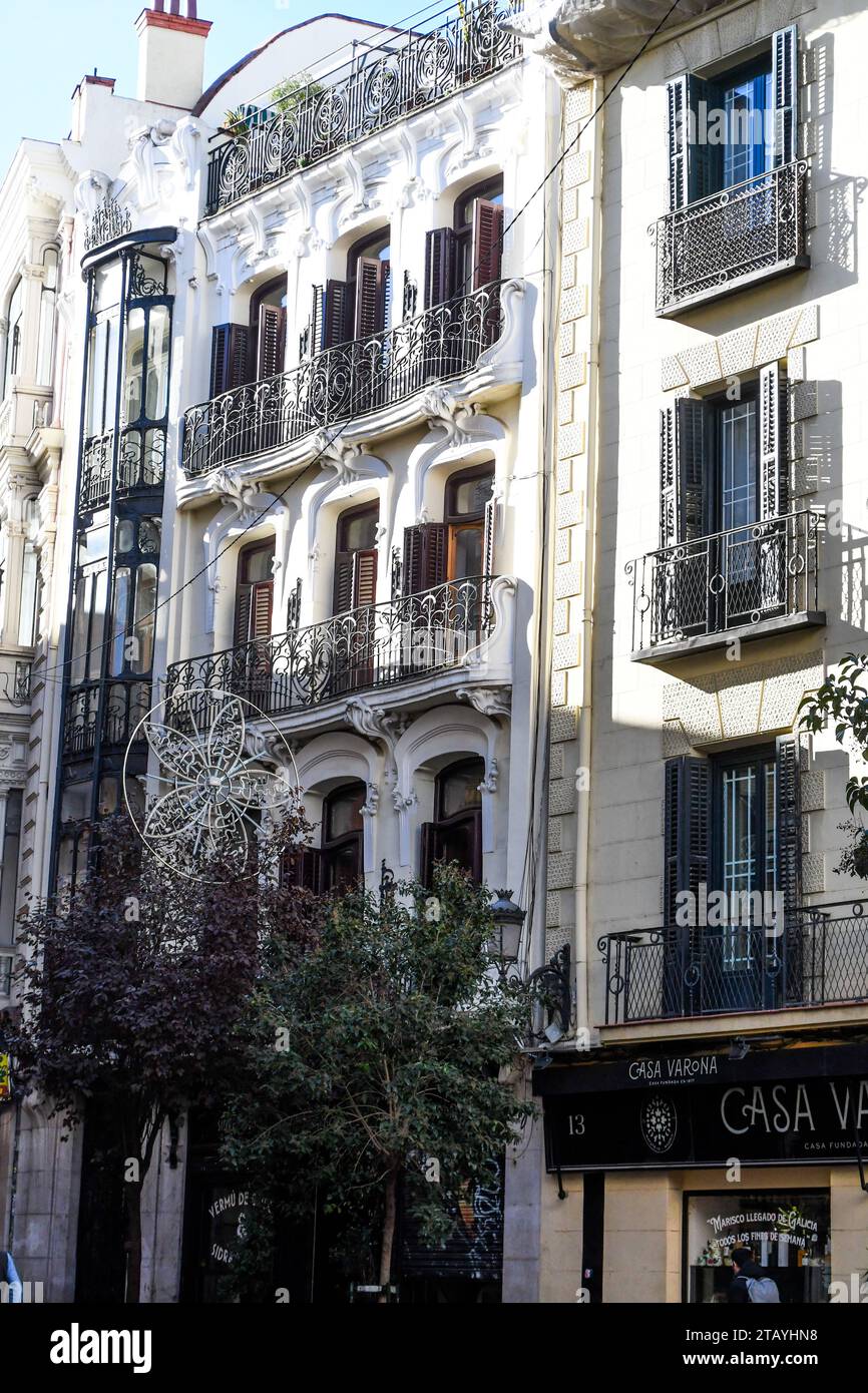 Gran Via Madrid Foto Stock