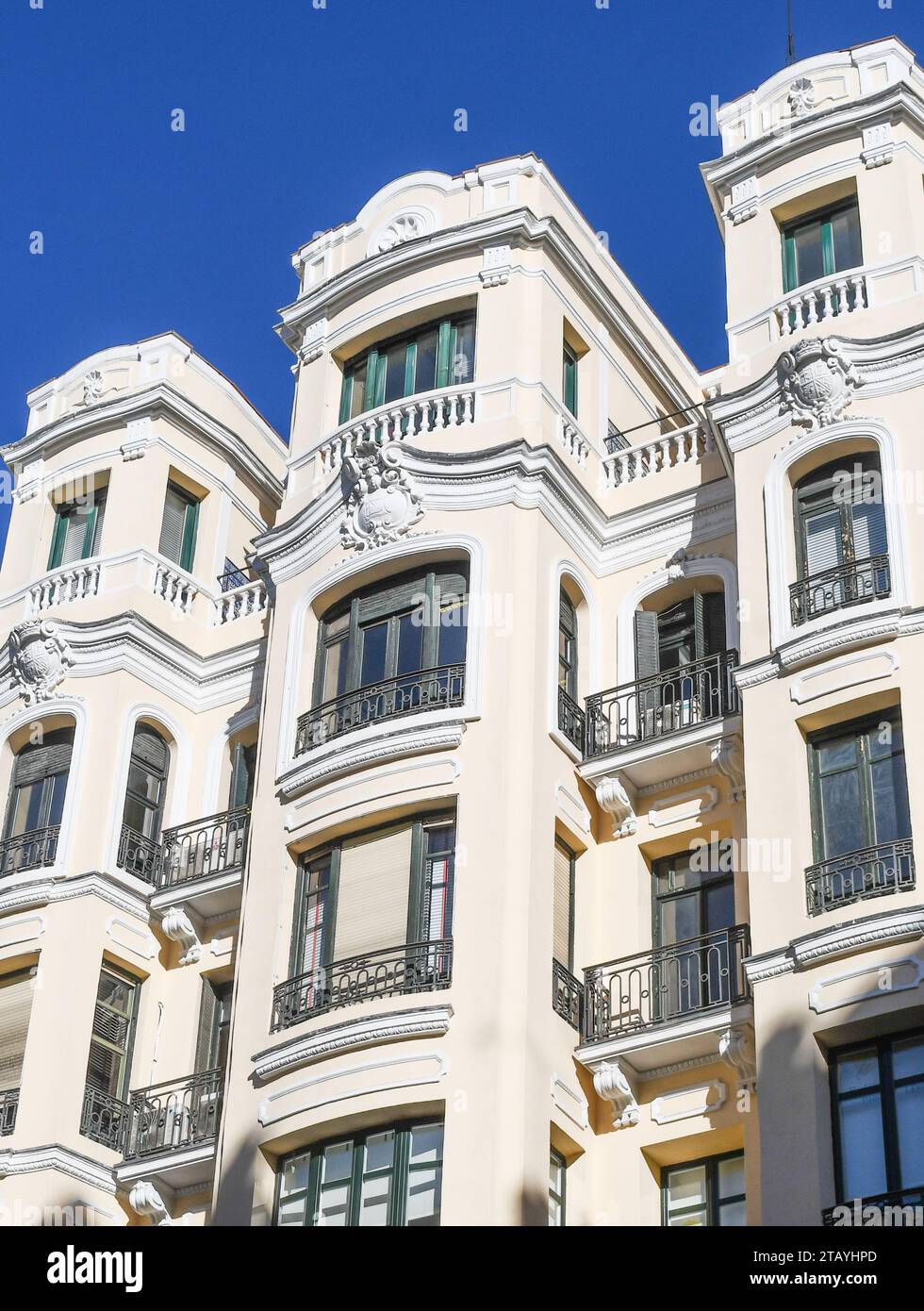 Gran Via Madrid Foto Stock