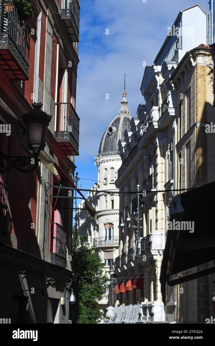 Gran Via Madrid Foto Stock
