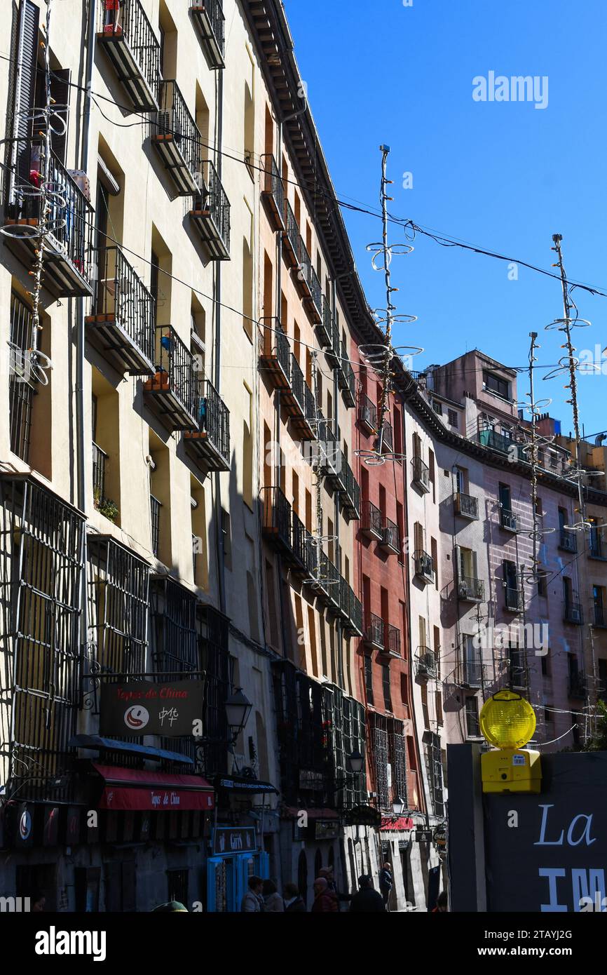 Gran Via Madrid Foto Stock