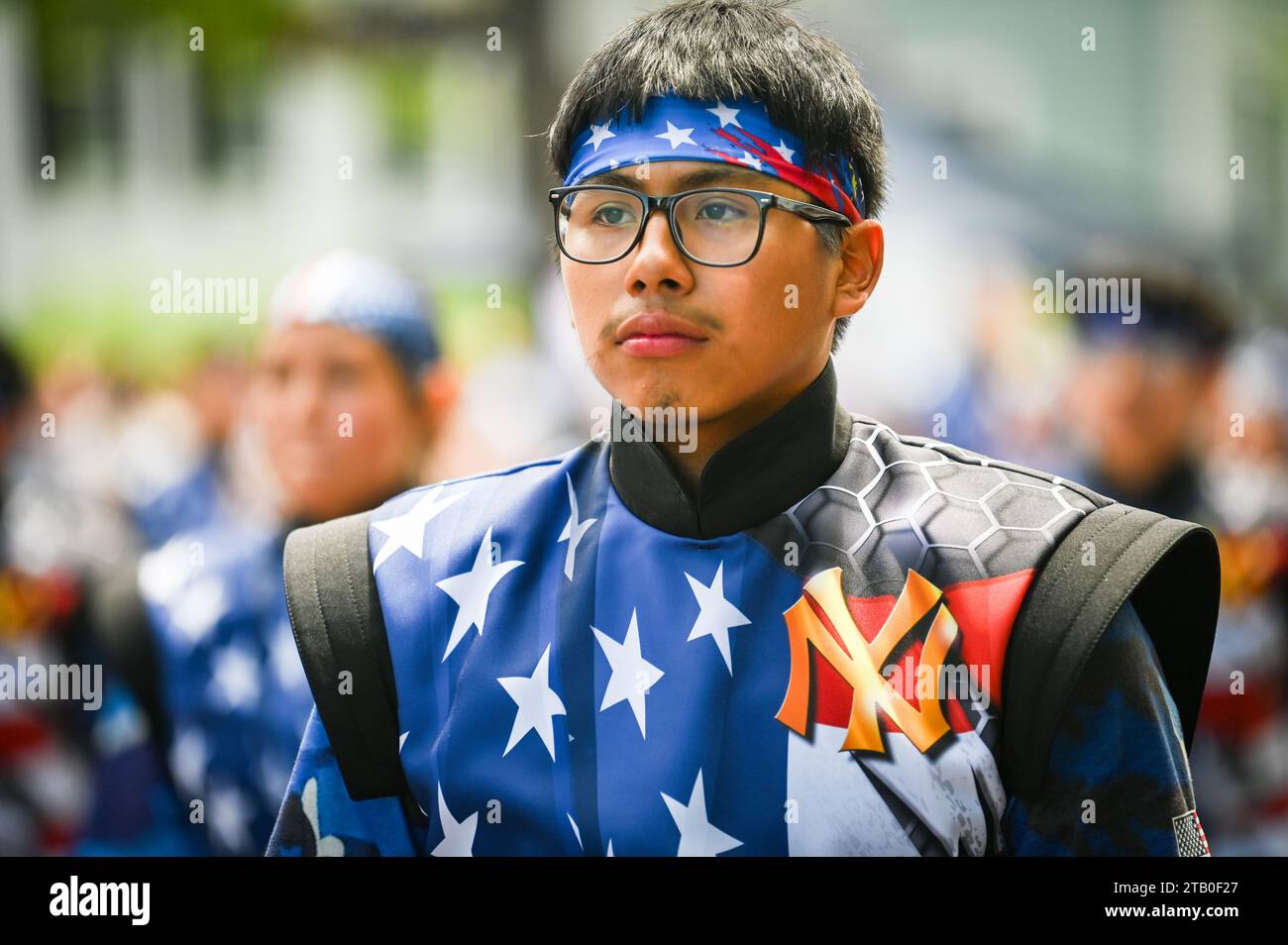 The Bristol, Rhode Island, USA, 4 luglio Parade, New England USA. Foto Stock