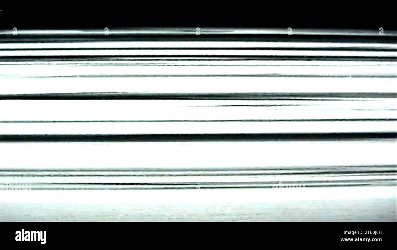 Distorsione analogica del vecchio televisore, rumore bianco e nero Foto Stock