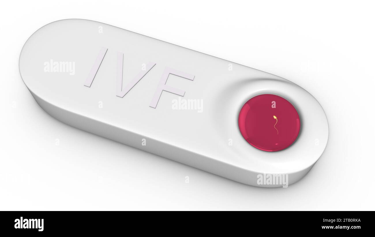 Fecondazione in vitro inseminazione artificiale e concetto di trattamento dell'infertilità Foto Stock