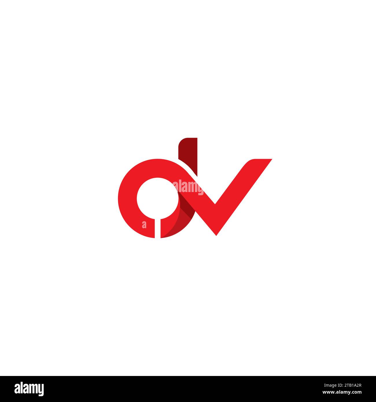 Logo DV semplice. Vettore icona DV lettera Illustrazione Vettoriale