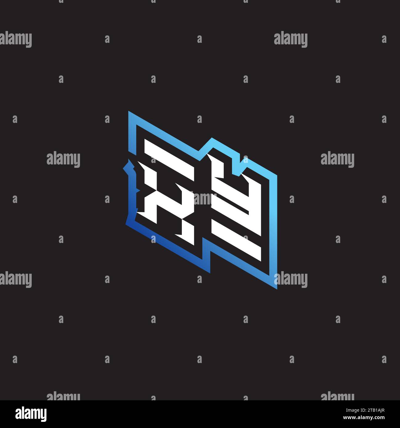 XY Initial gaming team, youtube, Twitch e Clipart stock Illustration logo Illustrazione Vettoriale
