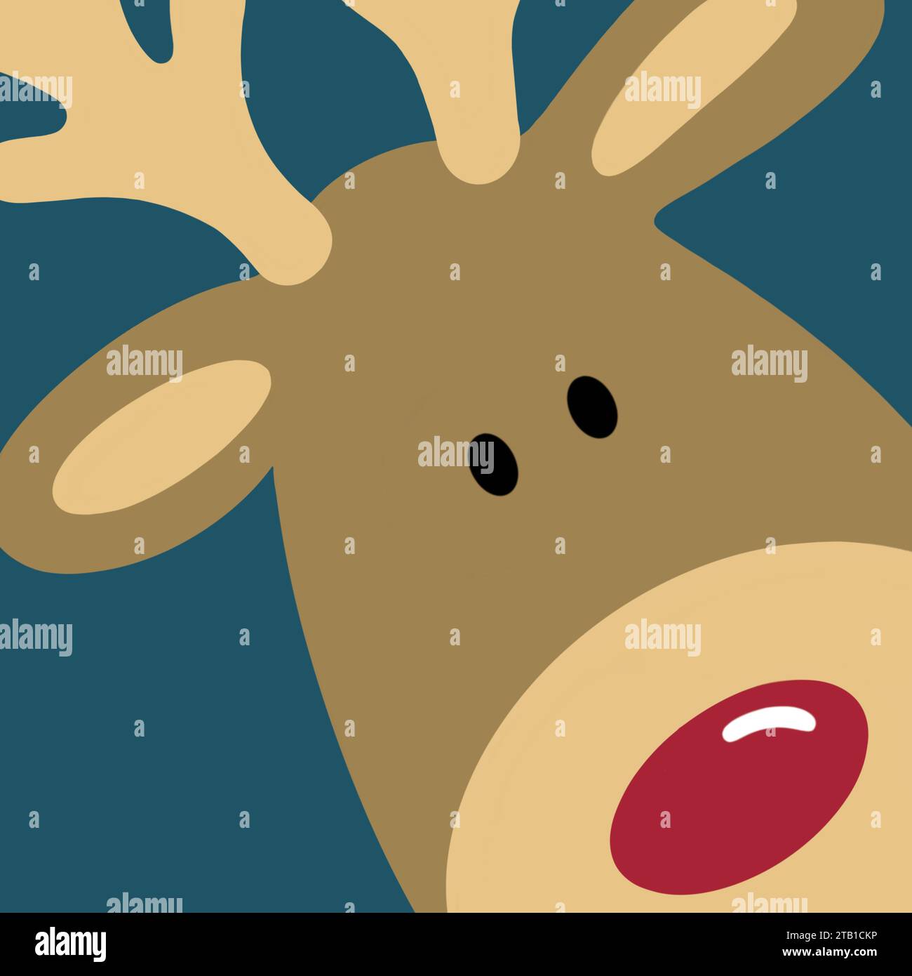 Moodolf Divertente Rudolf Natale Mucca Felpa da Uomo Maglione