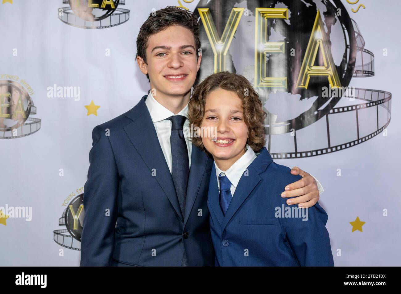 Caleb Reese Paul und Hudson Paul bei der Verleihung der 8. Young Entertainer Awards 2023 im Saban Theatre. Beverly Hills, 03.12.2023 *** Caleb Reese Paul e Hudson Paul agli 8 Young Entertainer Awards 2023 al Saban Theatre Beverly Hills, 03 12 2023 foto:XE.xPowersx/xFuturexImagex yea 3292 Foto Stock