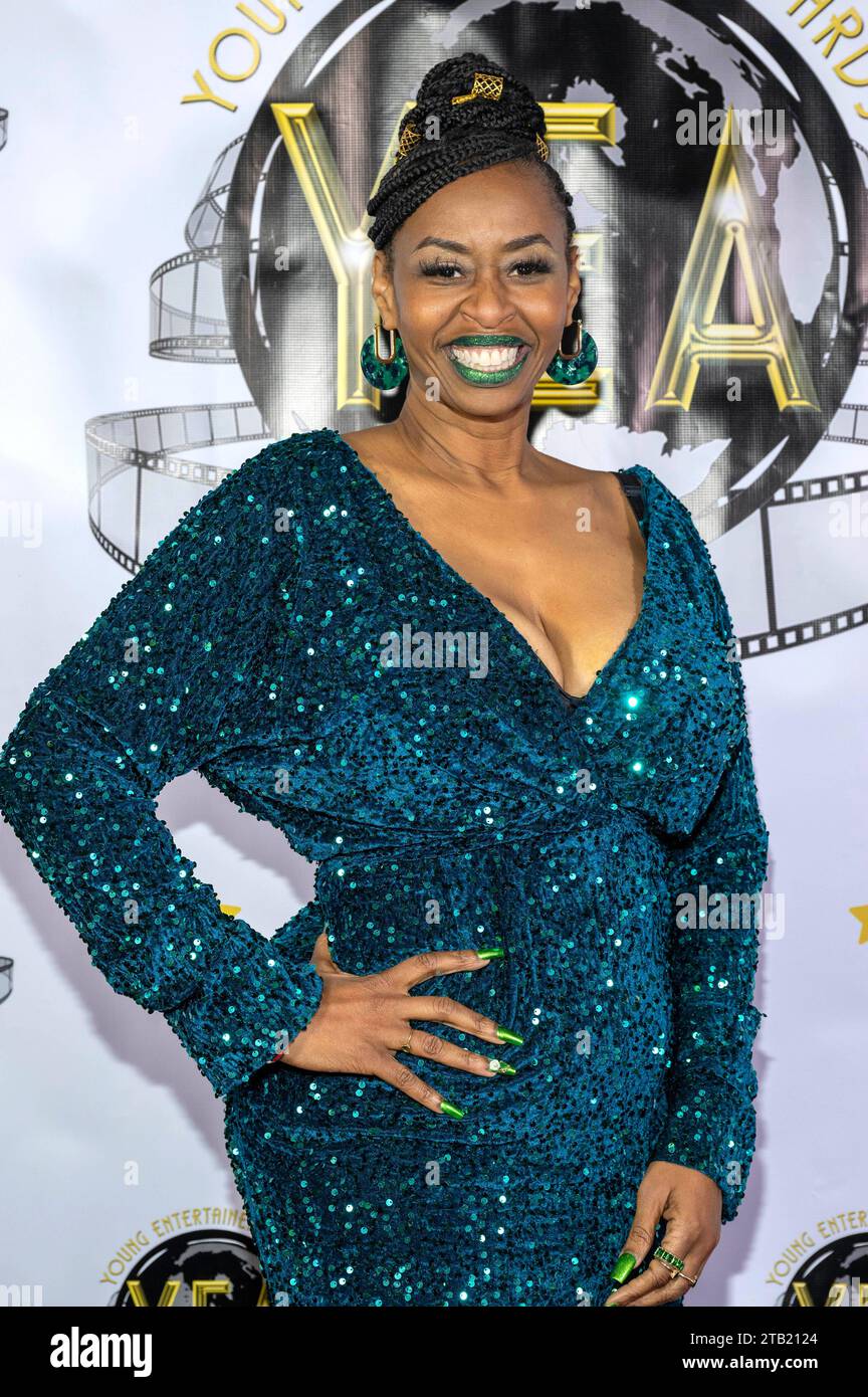 GloZell Green bei der Verleihung der 8. Young Entertainer Awards 2023 im Saban Theatre. Beverly Hills, 03.12.2023 *** GloZell Green agli 8 Young Entertainer Awards 2023 al Saban Theatre Beverly Hills, 03 12 2023 foto:XE.xPowersx/xFuturexImagex yea 3288 Foto Stock