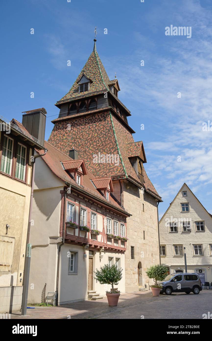 Altbauten, Münsterplatz, Schwäbisch Gmünd, Baden-Württemberg, Deutschland Foto Stock