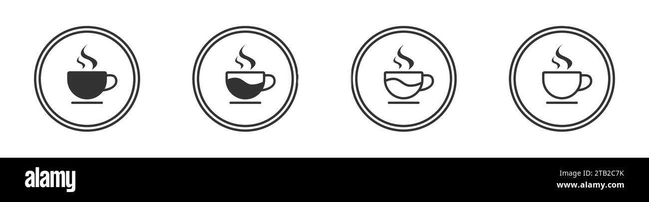 Icona della tazza di caffè. Design semplice. Illustrazione vettoriale Illustrazione Vettoriale Icona della tazza di caffè. Design semplice. Illustrazione vettoriale Illustrazione Vettoriale