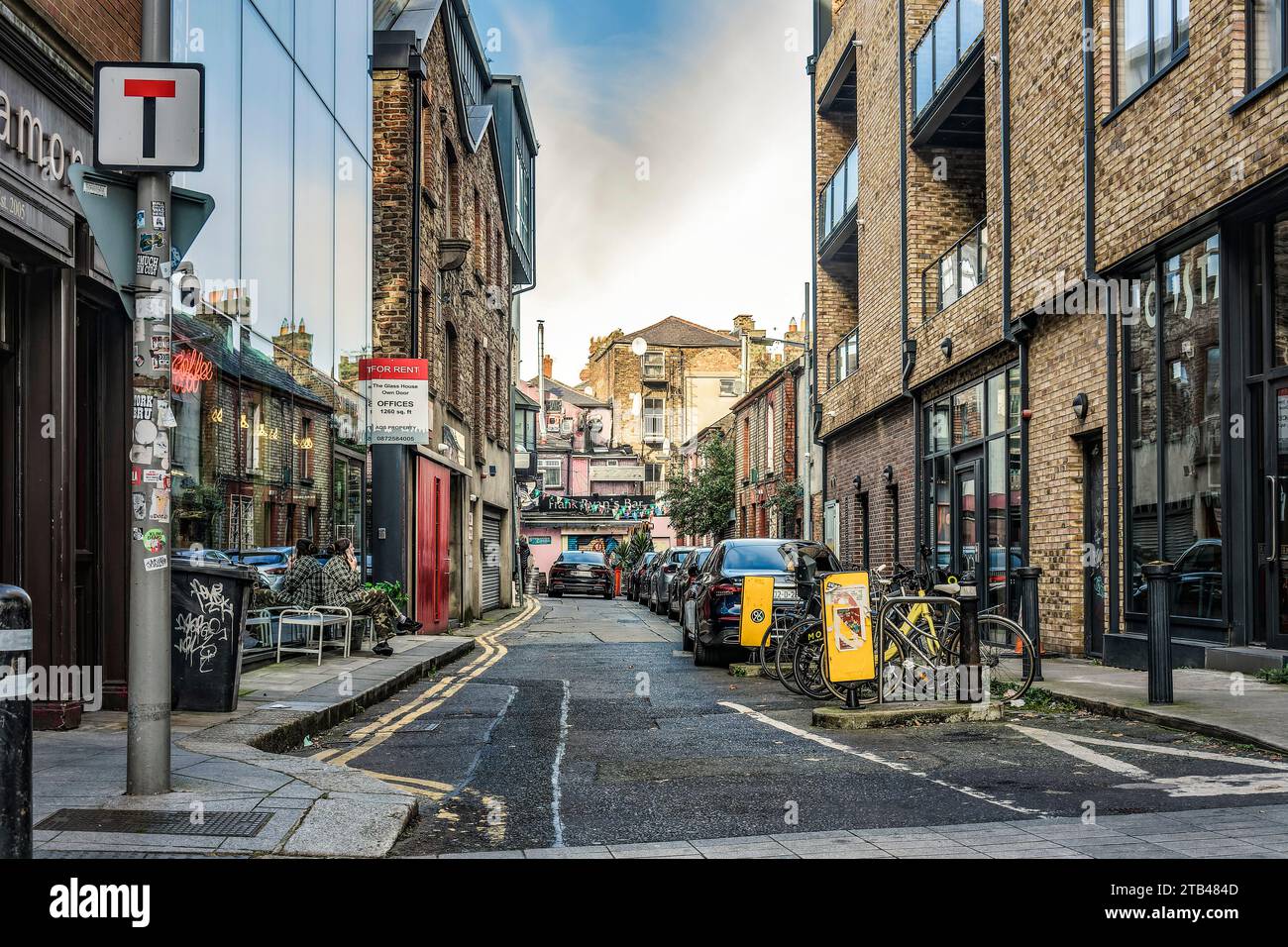 Le suggestive strade di Dublino. Coca Lane. Foto Stock