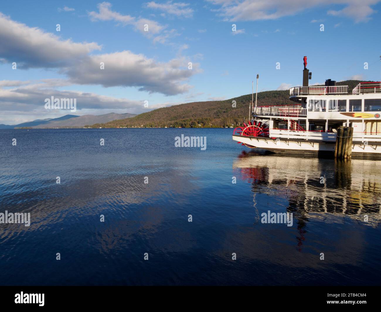 Minne-ha-ha Steamboat, Lake George, NY, USA Foto Stock