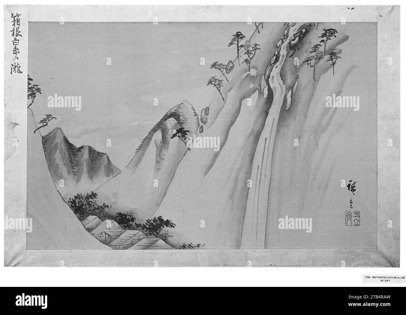 Cascata Shiraito ad Hakone 1908 di Utagawa Hiroshige Foto Stock