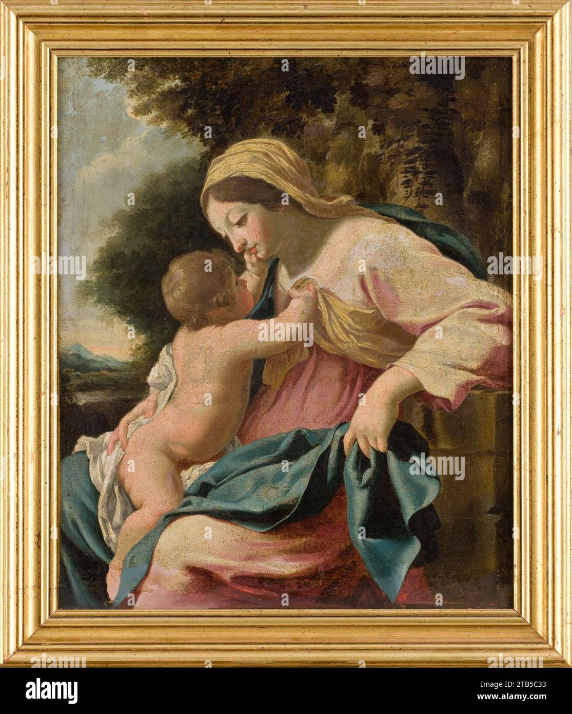 Vouet - la Vierge et l'Enfant, Vers 1640 - 1650, 864.2,966. Foto Stock