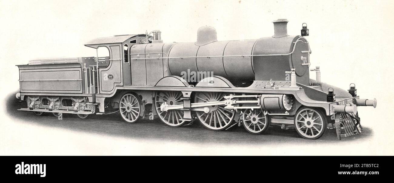 Vulcan Foundry motore BESA AP per East Indian Railway (ritagliato). Foto Stock