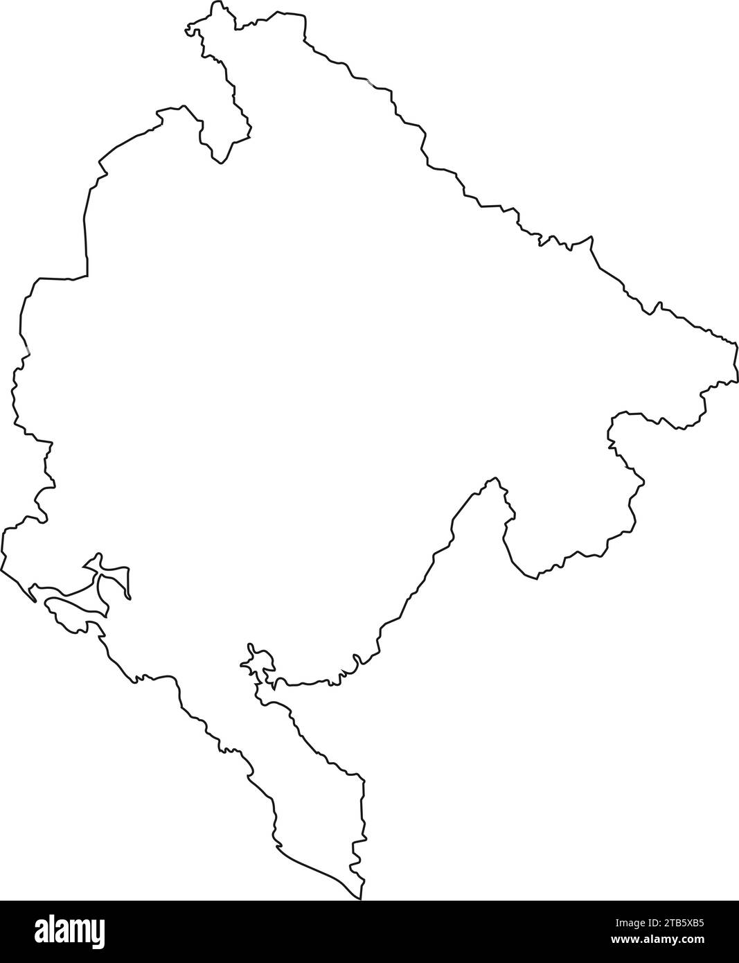 icona mappa montenegro disegno illustrativo vektor Illustrazione Vettoriale