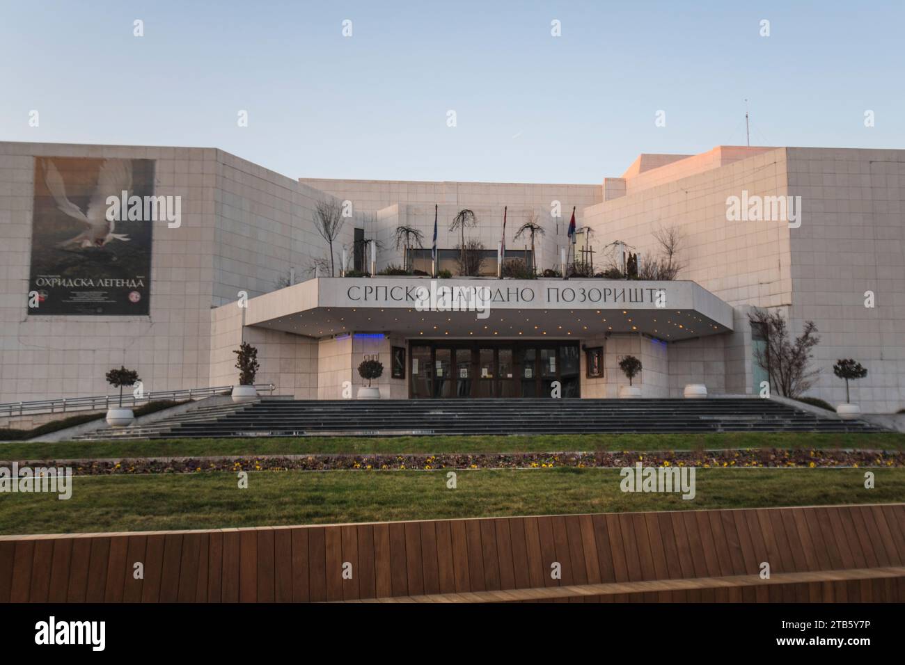 Novi Sad: Teatro nazionale serbo. Serbia Foto Stock