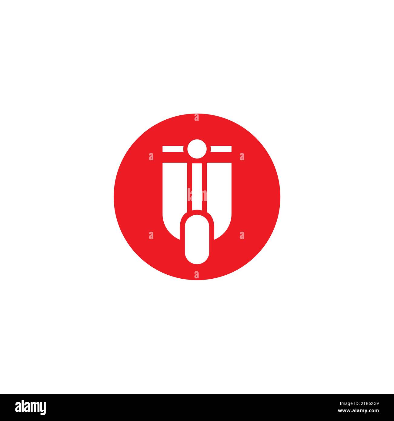 Icona Vespa con logo semplice Illustrazione Vettoriale