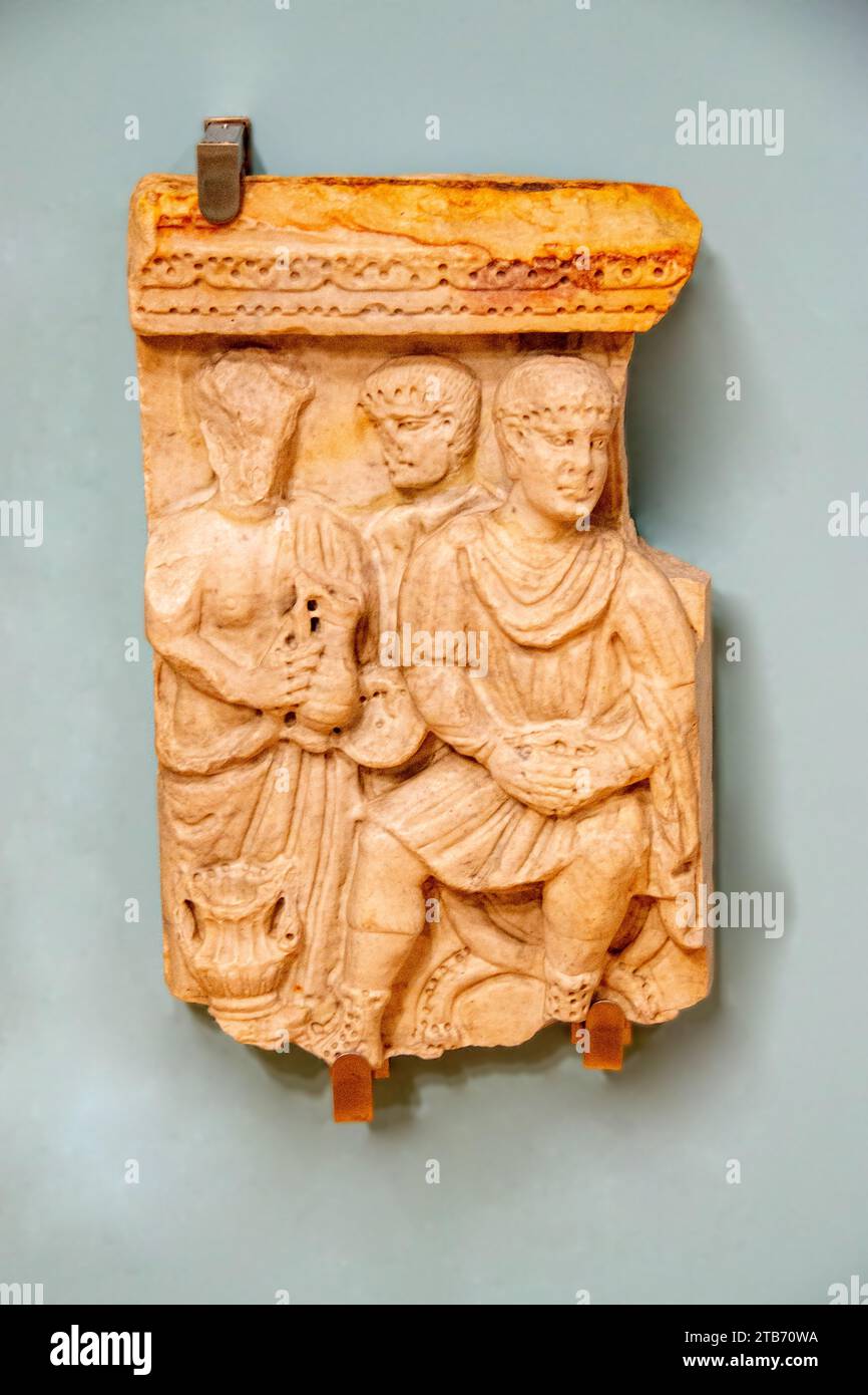 La famosa roma greca copia isolata della scultura ermafrodita Foto Stock