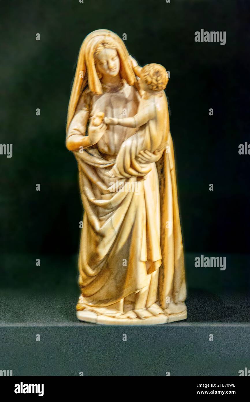 La famosa roma greca copia isolata della scultura ermafrodita Foto Stock